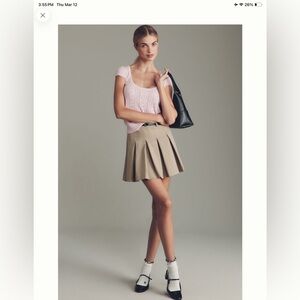 Anthropologie Cotton Cashmere Sweater Pointelle Tee M NWT